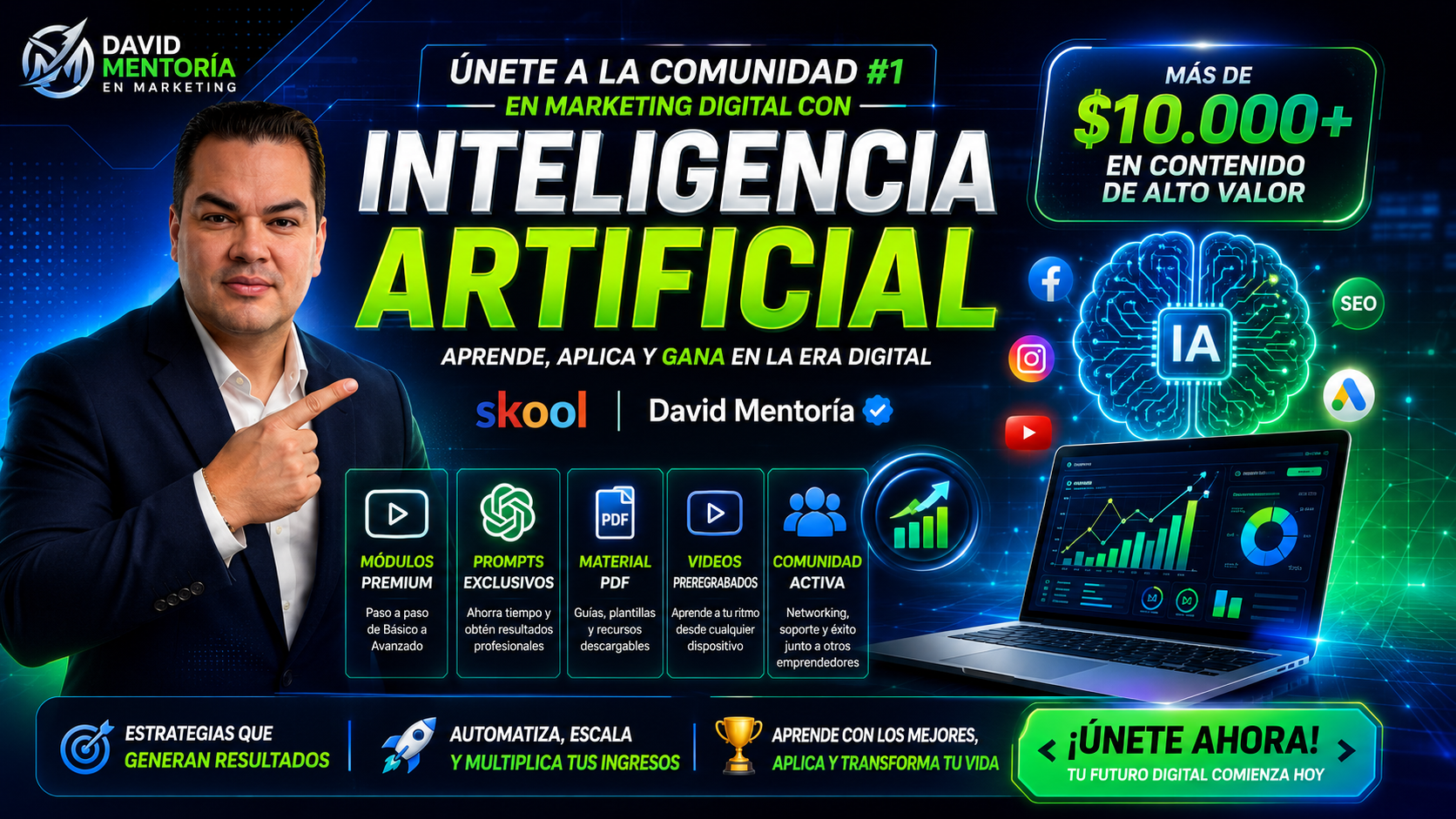 Monetiza con Marketing Digital y Inteligencia Artificial