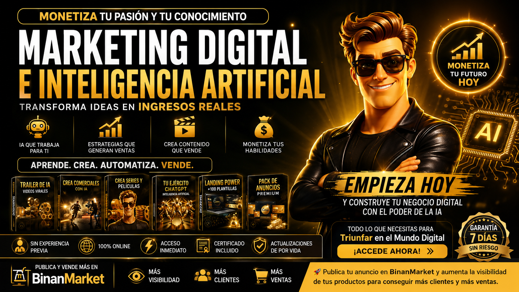 Monetiza con Marketing Digital y Inteligencia Artificial